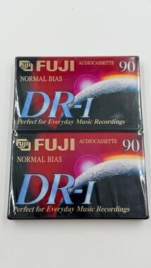 Fuji DR-I 90 Blank Audio Cassette Tapes 2 Pack New Sealed Normal Bias Type I